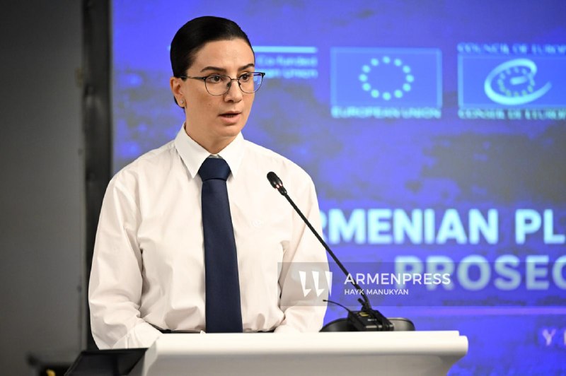 Генеральный прокурор Армении Анна Вардапетян выступает на конференции в Ереване