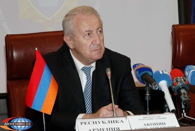 Здание Службы национальной безопасности в Ереване, где работал Горик Акопян.