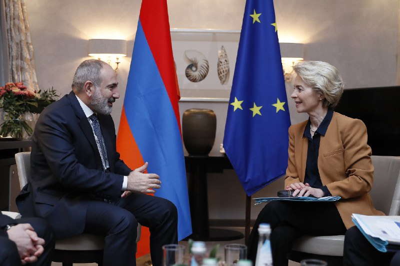 Премьер-министр Армении Никол Пашинян на брифинге в Ереване объявляет об упрощении поставок агропродукции в ЕС